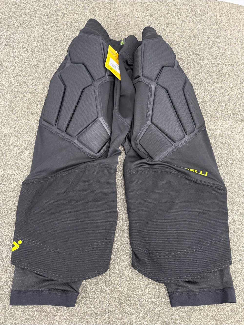 Storelli Exoshield Pants Mens Small Black Goalkeeper 3/4 Soccer Football Goalie